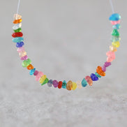 2-4mm Natural Ethiopian Disco Opal Chip Beads Smooth Colorful Opal Gemstone For DIY Jewelry Making