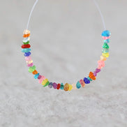 2-4mm Natural Ethiopian Disco Opal Chip Beads Smooth Colorful Opal Gemstone For DIY Jewelry Making