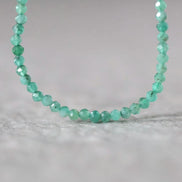 2.5mm AAA Emerald Faceted Beads Round Natural Raw Emerald Genuine Gemstone DIY Jewelry Making Spplies