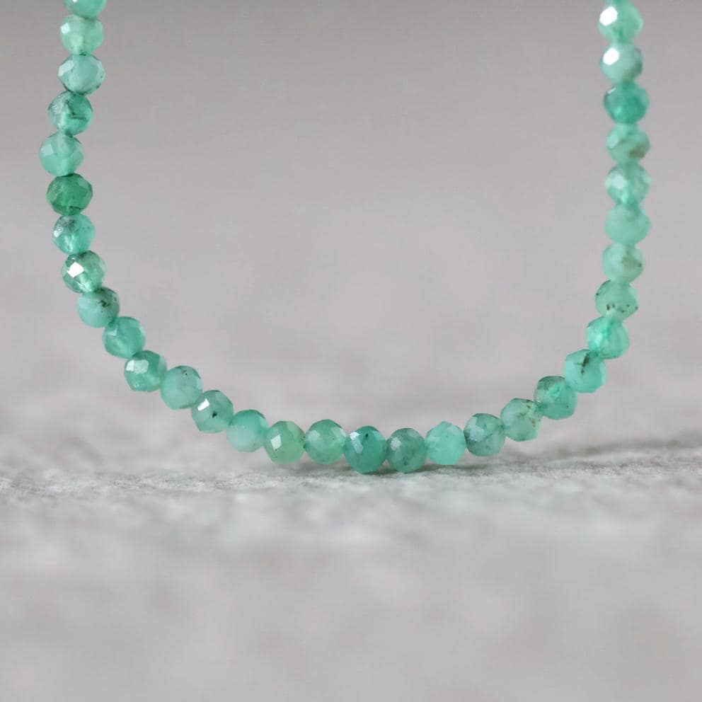 2.5mm AAA Emerald Faceted Beads Round Natural Raw Emerald Genuine Gemstone DIY Jewelry Making Spplies