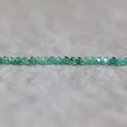 2.5mm AAA Emerald Faceted Beads Round Natural Raw Emerald Genuine Gemstone DIY Jewelry Making Spplies
