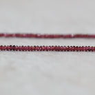 2.5mm AAA Pyrope Garnet Rondelle Beads Faceted 15" Natural Red Gemstone for DIY Jewelry Making