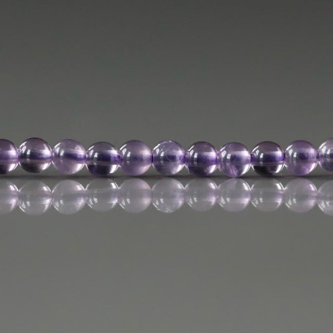 2.5mm AAA Amethyst Beads Smooth Beads 15" Purple Natural Amethyst Gemstone Beads Beading Crafter Gift February Birthstone