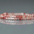 2.5mm Andesine Beads - Tiny Faceted Round Natural Gemstone 15" Strand