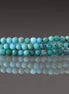 2.5mm Arizona Turquoise Beads – Tiny Faceted Round Natural Gemstone 15" Strand