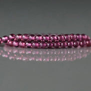 2.5mm AAA Pink Garnet Beads Smooth 7”Natural Berry Rhodolite Garnet Gemstone Beads Beading Crafter Gift