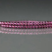 2.5mm AAA Pink Garnet Beads Smooth 7”Natural Berry Rhodolite Garnet Gemstone Beads Beading Crafter Gift