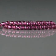 2.5mm Berry Rhodolite Garnet Beads - Tiny Smooth Round Natural Gemstone 7