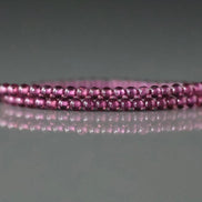 2.5mm Berry Rhodolite Garnet Beads - Tiny Smooth Round Natural Gemstone 7