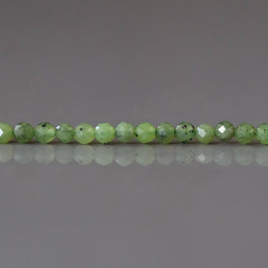 2.5mm AAA Canadian Jade Beads 15" Green Jade Nephrite Genuine Gemstone Beads Natural Jade for Jewelry Making Beading Craft Gift Beads