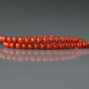 2.5mm Natural Orange Carnelian Smooth Beads 15