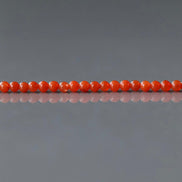 2.5mm Natural AAA Orange Carnelian Smooth Beads 15