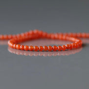 2.5mm Natural AAA Orange Carnelian Smooth Beads 15