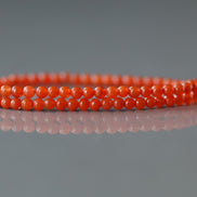 2.5mm Natural AAA Orange Carnelian Smooth Beads 15