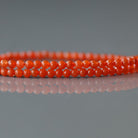 2.5mm Carnelian Beads – Tiny Smooth Round Natural Gemstone 15" Strand