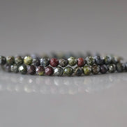 2.5mm Dragon Bloodstone Beads Faceted Genuine Dragon Blood Jasper Beads 15