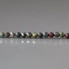 2.5mm Dragon Blood Jasper Beads ‚Äì Tiny Faceted Round Natural Gemstone 15" Strand