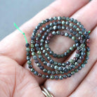 2.5mm Dragon Blood Jasper Beads ‚Äì Tiny Faceted Round Natural Gemstone 15" Strand