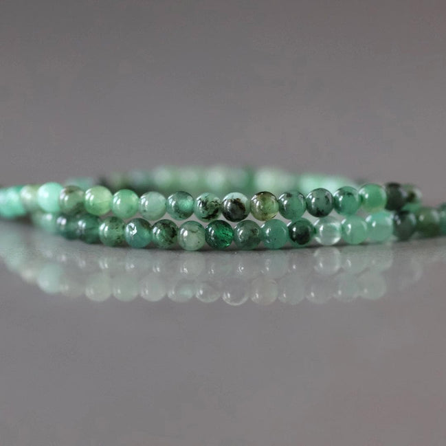 2.5mm Natural Emerald Beads 15.5" Raw Emerald Genuine Gemstone Beads Genuine Emerald for Jewelry Making Beading Craft Gift Beads