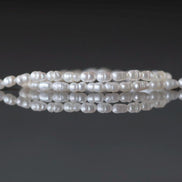 2.5mm Freshwater Pearl Beads - Tiny Rice Natural Pearl 13
