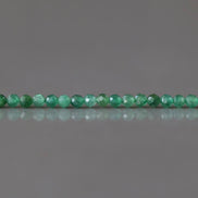 2.5mm Natural Fuchsite Micro Faceted Beads Genuine Small Emerald Green Beads 15” Gemstone Beads for Jewelry Making
