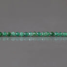 2.5mm Fuchsite Beads ‚Äì Tiny Faceted Round Natural Gemstone 15" Strand