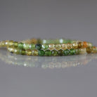 2.5mm Green Yellow Tourmaline Beads ‚Äì Tiny Faceted Round Natural Gemstone 15" Strand