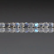 2.5mm AAA Labradorite Cube Beads Faceted Genuine Blue Flash Beads 15