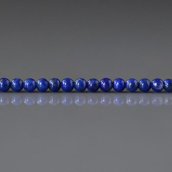 2.5mm Lapis Lazuli Beads – Tiny Smooth Round Natural Gemstone 15" Strand