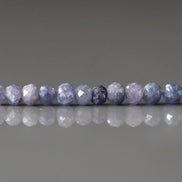 2.5mm Lavender Blue Sapphire Beads Rondelle 18 PCs Faceted Genuine Gemstone Beads Jewelry Making Beading Craft Gift September Birthstone