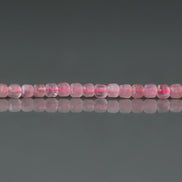 2.5mm Madagascar Rose Quartz Beads - Tiny Cube Natural Gemstone 7