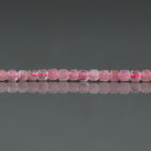 2.5mm Madagascar Rose Quartz Beads - Tiny Cube Natural Gemstone 7" Strand