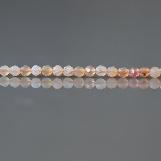 2.5mm Orange Botswana Agate Micro Faceted Beads Genuine Rare Agate Beads 15" Sparkly Gemstone Beads for Jewelry Making Gift for crafter