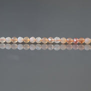 2.5mm Orange Botswana Agate Beads ‚Äì Tiny Faceted Round Natural Gemstone 15