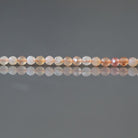 2.5mm Orange Botswana Agate Beads ‚Äì Tiny Faceted Round Natural Gemstone 15" Strand