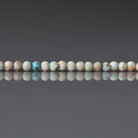 2.5mm Pale Peruvian Turquoise Beads ‚Äì Tiny Faceted Round Natural Gemstone 15" Strand