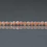 2.5mm Peach Moonstone Faceted Beads 15