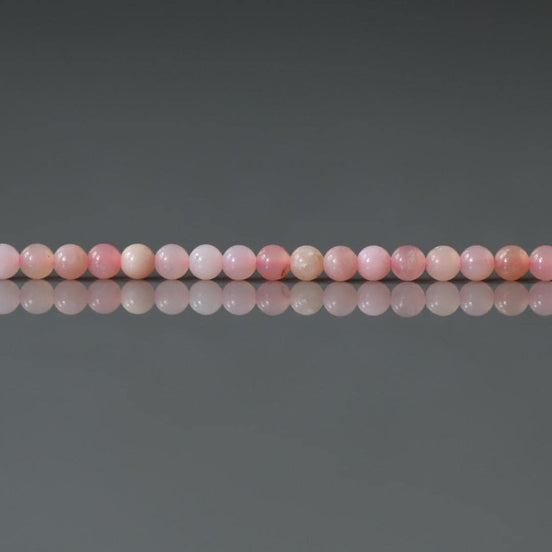 2.5mm Peruvian Pink Opal Beads Smooth 15" Pink Opal Genuine Gemstone Beads Natural Opal for Jewelry Making Beading Craft Gift Beads