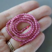 2.5mm Pink Tourmaline Smooth Beads 15