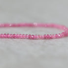 2.5mm Pink Tourmaline Smooth Beads 15" Transparent Gemstone Beads for Jewelry Making Beading Gift for Crafters October Birthstone