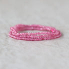 2.5mm Pink Tourmaline Smooth Beads 15" Transparent Gemstone Beads for Jewelry Making Beading Gift for Crafters October Birthstone