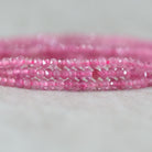 2.5mm Pink Tourmaline Smooth Beads 15" Transparent Gemstone Beads for Jewelry Making Beading Gift for Crafters October Birthstone