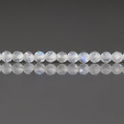 2.5mm AAA Rainbow Moonstone Faceted Beads 12.5