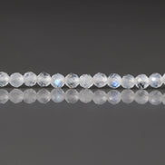 2.5mm AAA Rainbow Moonstone Faceted Beads 12.5