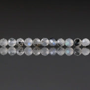 2.5mm Rainbow Moonstone Beads With Black Tourmaline 15