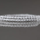 2.5mm Rock Quartz Beads – Tiny Faceted Round Natural Gemstone 12.5" Strand