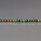2.5mm Ruby in Fuchsite Beads ‚Äì Tiny Faceted Round Natural Gemstone 15" Strand