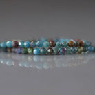 2.5mm Ruby in Kyanite Beads - Tiny Faceted Round Natural Gemstone 15" Strand