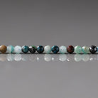 2.5mm Shattuckite Chrysocolla Beads ‚Äì Tiny Faceted Round Natural Gemstone 15" Strand