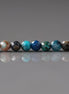 2.5mm Shattuckite Chrysocolla Beads ‚Äì Tiny Faceted Round Natural Gemstone 15" Strand